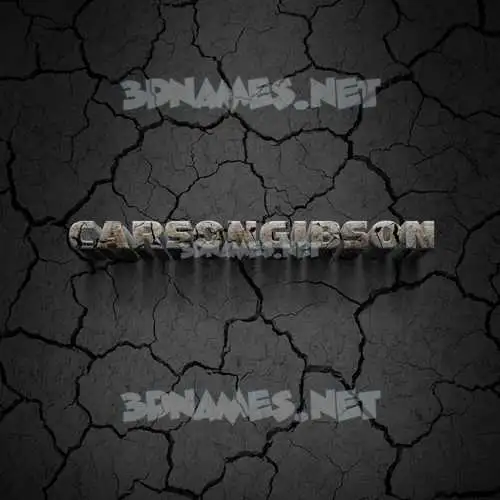 carsongibson in Cracked Stone style - 3D name wallpaper carsongibson in Cracked Stone style - 3D name wallpaper