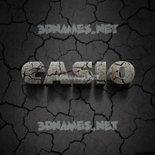 casio in Cracked Stone style - 3D name wallpaper casio in Cracked Stone style - 3D name wallpaper