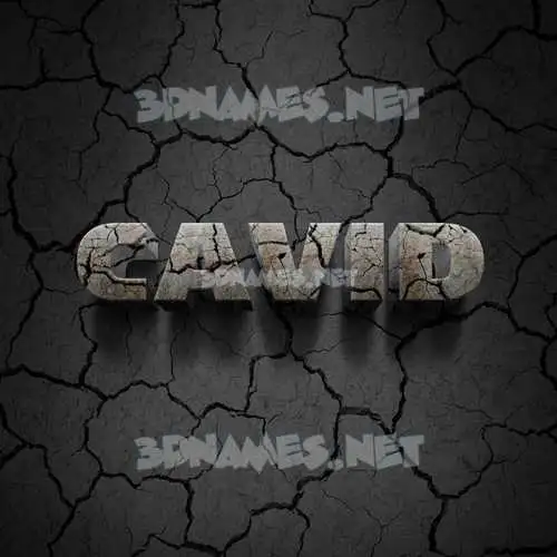 cavid in Cracked Stone style - 3D name wallpaper cavid in Cracked Stone style - 3D name wallpaper