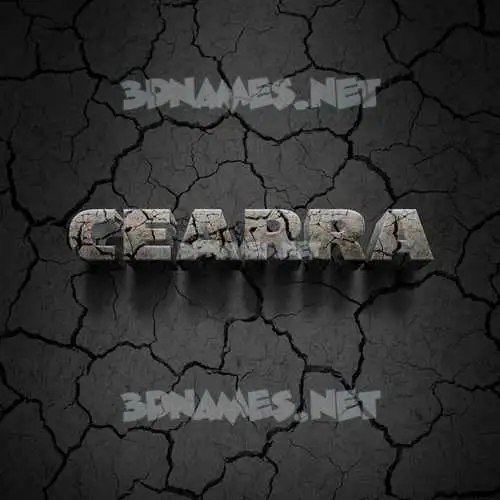 cearra in Cracked Stone style - 3D name wallpaper cearra in Cracked Stone style - 3D name wallpaper
