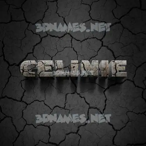 celinie in Cracked Stone style - 3D name wallpaper celinie in Cracked Stone style - 3D name wallpaper