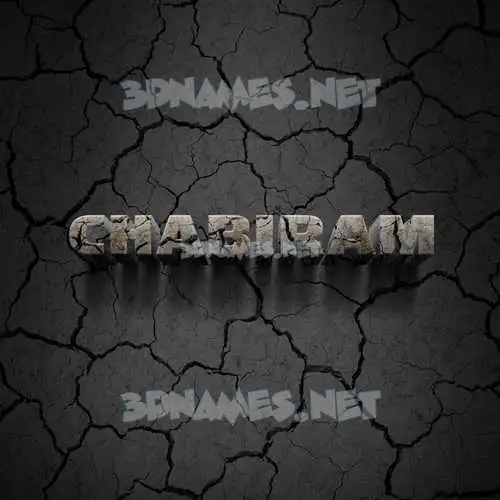 chabiram in Cracked Stone style - 3D name wallpaper chabiram in Cracked Stone style - 3D name wallpaper