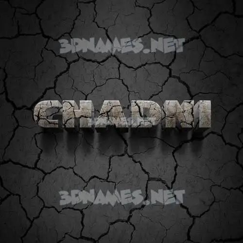 chadni in Cracked Stone style - 3D name wallpaper chadni in Cracked Stone style - 3D name wallpaper