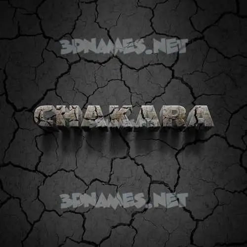 chakara in Cracked Stone style - 3D name wallpaper chakara in Cracked Stone style - 3D name wallpaper