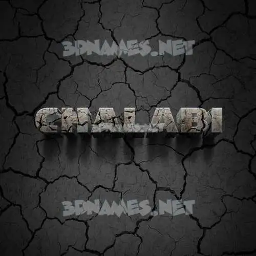 chalabi in Cracked Stone style - 3D name wallpaper chalabi in Cracked Stone style - 3D name wallpaper