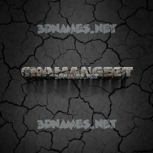chamangeet in Cracked Stone style - 3D name wallpaper