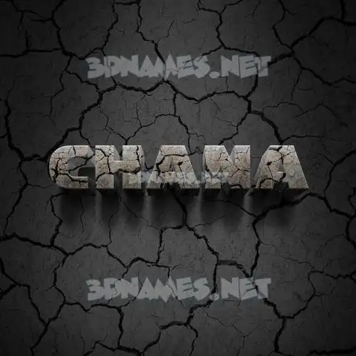 chana in Cracked Stone style - 3D name wallpaper chana in Cracked Stone style - 3D name wallpaper