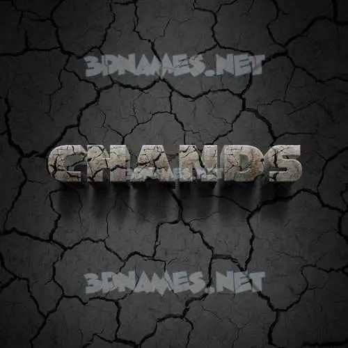 chands in Cracked Stone style - 3D name wallpaper chands in Cracked Stone style - 3D name wallpaper