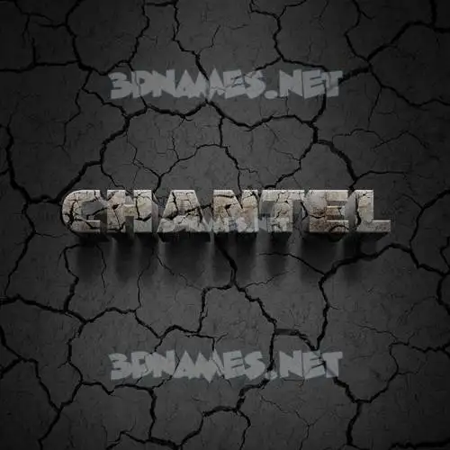 chantel in Cracked Stone style - 3D name wallpaper chantel in Cracked Stone style - 3D name wallpaper