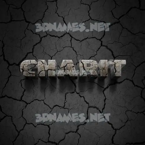 charit in Cracked Stone style - 3D name wallpaper charit in Cracked Stone style - 3D name wallpaper
