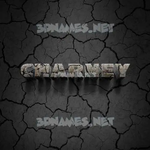 charney in Cracked Stone style - 3D name wallpaper charney in Cracked Stone style - 3D name wallpaper