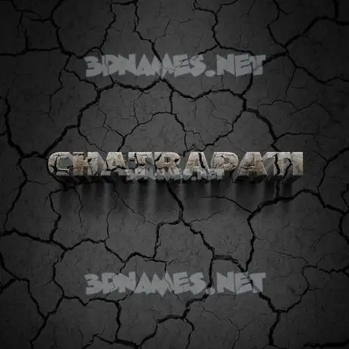 chatrapati in Cracked Stone style - 3D name wallpaper chatrapati in Cracked Stone style - 3D name wallpaper
