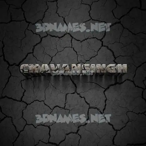 chavansingh in Cracked Stone style - 3D name wallpaper