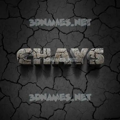 chays in Cracked Stone style - 3D name wallpaper chays in Cracked Stone style - 3D name wallpaper