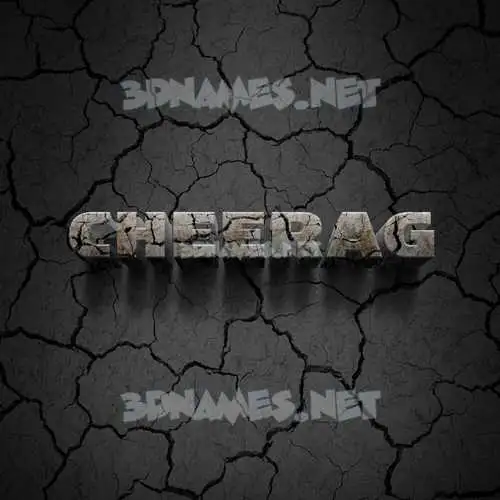 cheerag in Cracked Stone style - 3D name wallpaper cheerag in Cracked Stone style - 3D name wallpaper