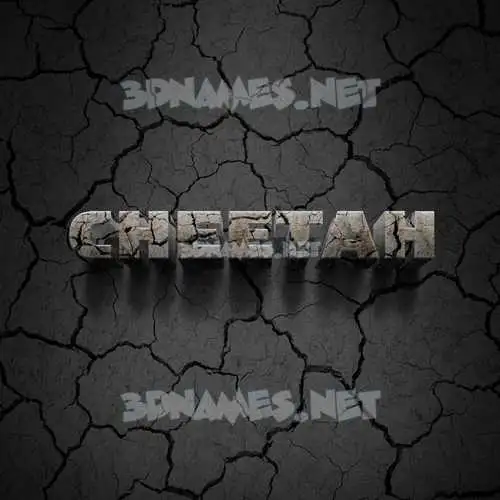 cheetah in Cracked Stone style - 3D name wallpaper cheetah in Cracked Stone style - 3D name wallpaper