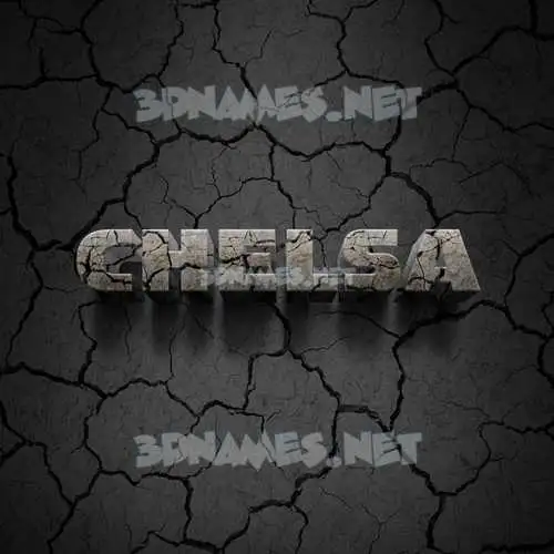 chelsa in Cracked Stone style - 3D name wallpaper chelsa in Cracked Stone style - 3D name wallpaper