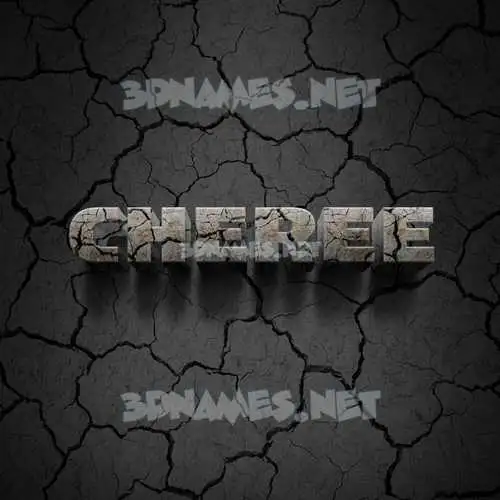 cheree in Cracked Stone style - 3D name wallpaper cheree in Cracked Stone style - 3D name wallpaper