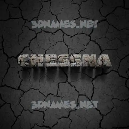 chessna in Cracked Stone style - 3D name wallpaper chessna in Cracked Stone style - 3D name wallpaper