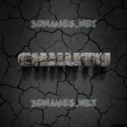 chhutu in Cracked Stone style - 3D name wallpaper chhutu in Cracked Stone style - 3D name wallpaper