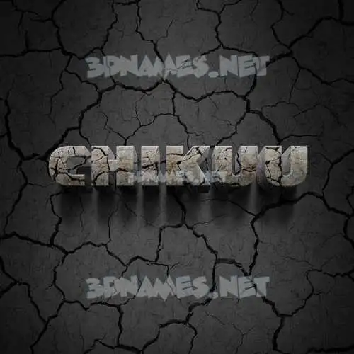 chikuu in Cracked Stone style - 3D name wallpaper chikuu in Cracked Stone style - 3D name wallpaper