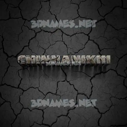 chinnanikhi in Cracked Stone style - 3D name wallpaper chinnanikhi in Cracked Stone style - 3D name wallpaper