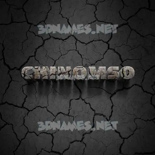 chinomso in Cracked Stone style - 3D name wallpaper chinomso in Cracked Stone style - 3D name wallpaper