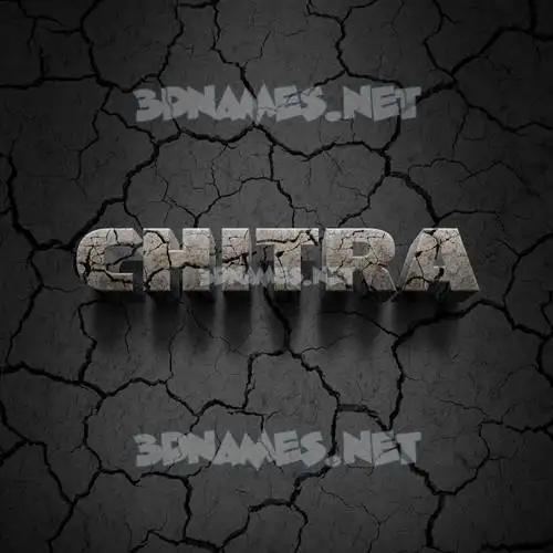 chitra in Cracked Stone style - 3D name wallpaper