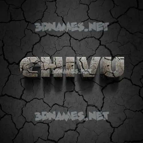 chivu in Cracked Stone style - 3D name wallpaper chivu in Cracked Stone style - 3D name wallpaper