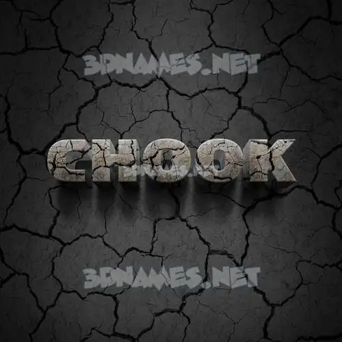 chook in Cracked Stone style - 3D name wallpaper chook in Cracked Stone style - 3D name wallpaper