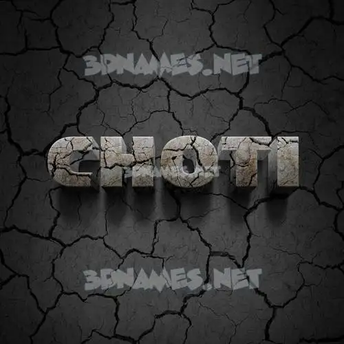 choti in Cracked Stone style - 3D name wallpaper choti in Cracked Stone style - 3D name wallpaper