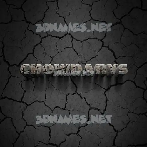 chowdarys in Cracked Stone style - 3D name wallpaper chowdarys in Cracked Stone style - 3D name wallpaper
