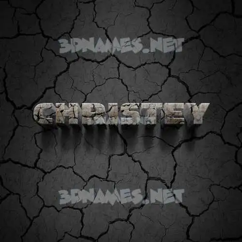christey in Cracked Stone style - 3D name wallpaper christey in Cracked Stone style - 3D name wallpaper