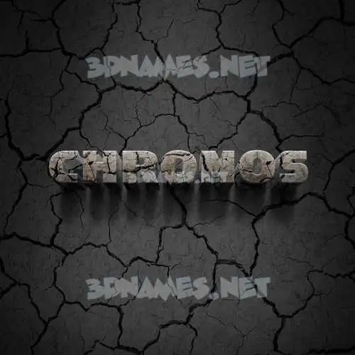 chronos in Cracked Stone style - 3D name wallpaper chronos in Cracked Stone style - 3D name wallpaper