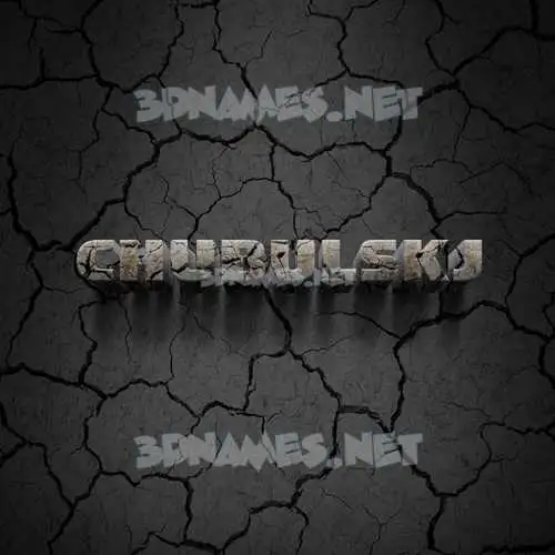chubulskj in Cracked Stone style - 3D name wallpaper chubulskj in Cracked Stone style - 3D name wallpaper