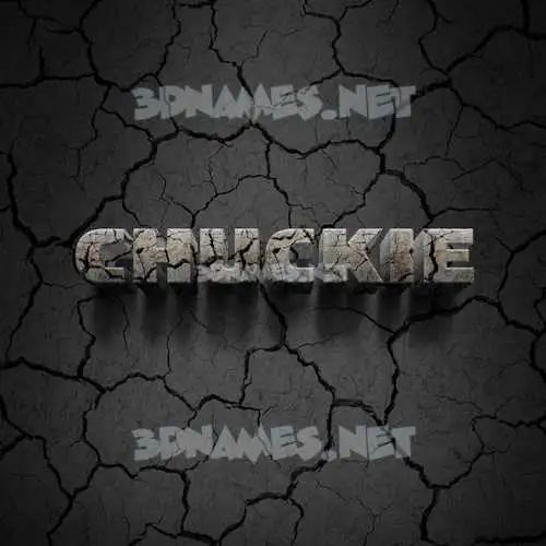 chuckie in Cracked Stone style - 3D name wallpaper chuckie in Cracked Stone style - 3D name wallpaper