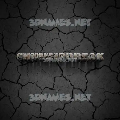 chummpbreak in Cracked Stone style - 3D name wallpaper chummpbreak in Cracked Stone style - 3D name wallpaper
