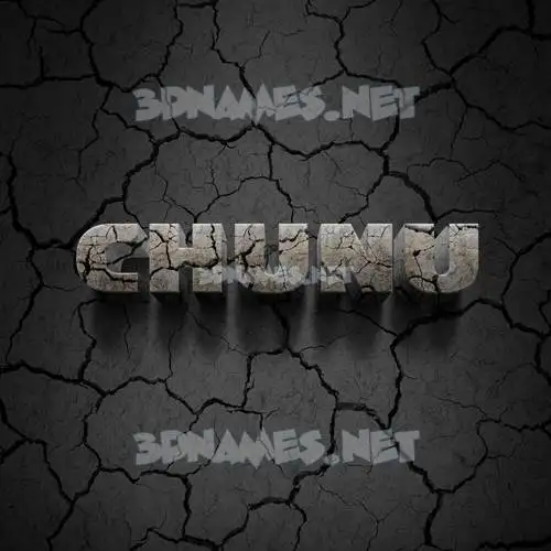 chunu in Cracked Stone style - 3D name wallpaper chunu in Cracked Stone style - 3D name wallpaper
