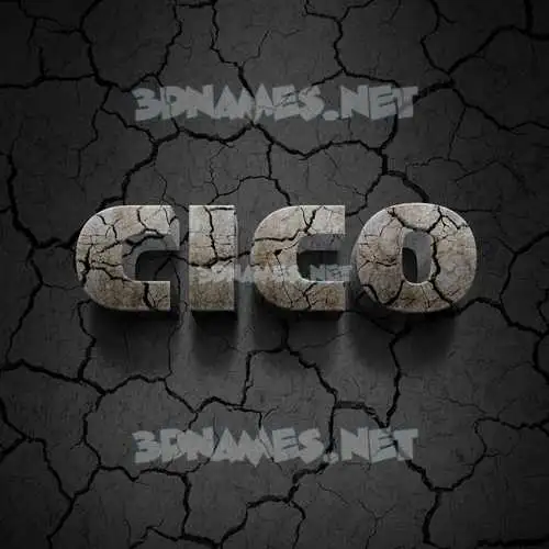 cico in Cracked Stone style - 3D name wallpaper cico in Cracked Stone style - 3D name wallpaper