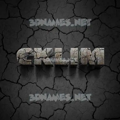 cklim in Cracked Stone style - 3D name wallpaper cklim in Cracked Stone style - 3D name wallpaper