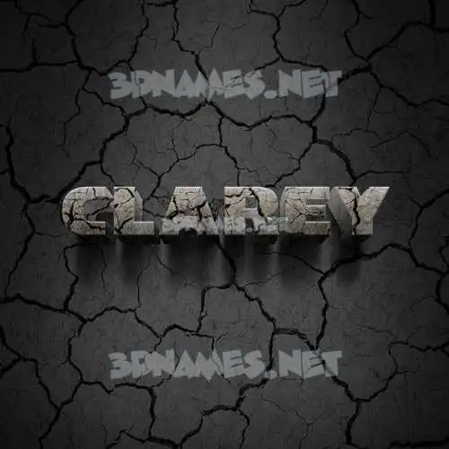 clarey in Cracked Stone style - 3D name wallpaper clarey in Cracked Stone style - 3D name wallpaper