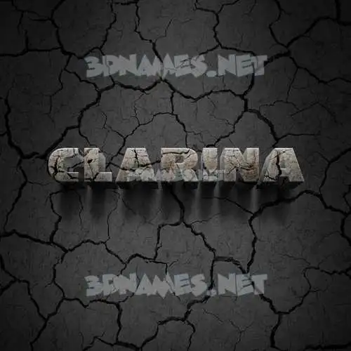 clarina in Cracked Stone style - 3D name wallpaper clarina in Cracked Stone style - 3D name wallpaper