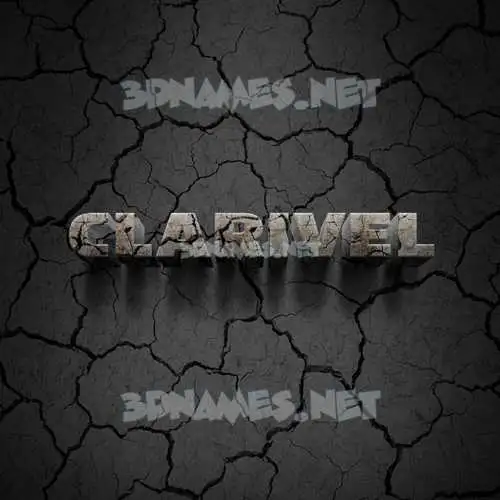 clarivel in Cracked Stone style - 3D name wallpaper clarivel in Cracked Stone style - 3D name wallpaper