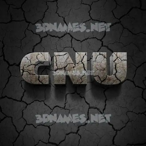 cnu in Cracked Stone style - 3D name wallpaper cnu in Cracked Stone style - 3D name wallpaper
