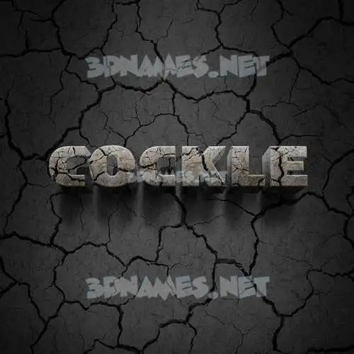 cockle in Cracked Stone style - 3D name wallpaper cockle in Cracked Stone style - 3D name wallpaper