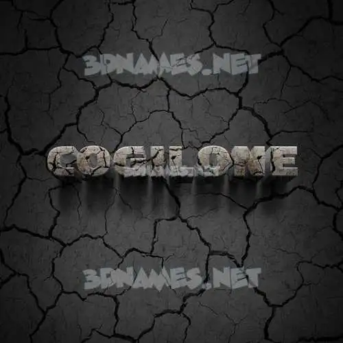 cogilone in Cracked Stone style - 3D name wallpaper cogilone in Cracked Stone style - 3D name wallpaper