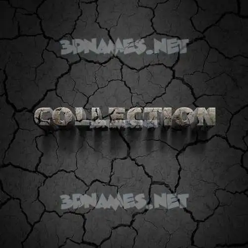 collection in Cracked Stone style - 3D name wallpaper collection in Cracked Stone style - 3D name wallpaper