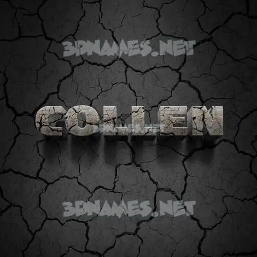 collen in Cracked Stone style - 3D name wallpaper collen in Cracked Stone style - 3D name wallpaper