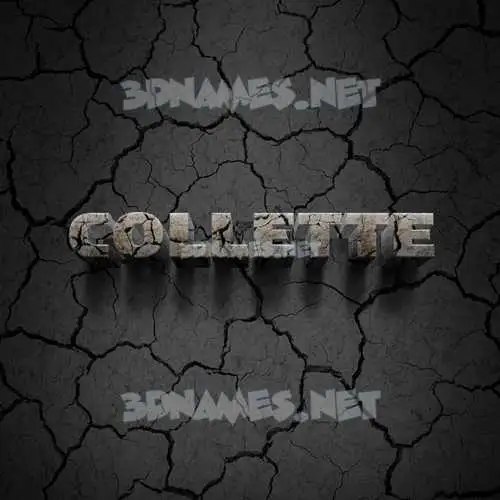 collette in Cracked Stone style - 3D name wallpaper collette in Cracked Stone style - 3D name wallpaper