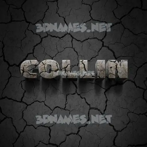 collin in Cracked Stone style - 3D name wallpaper collin in Cracked Stone style - 3D name wallpaper